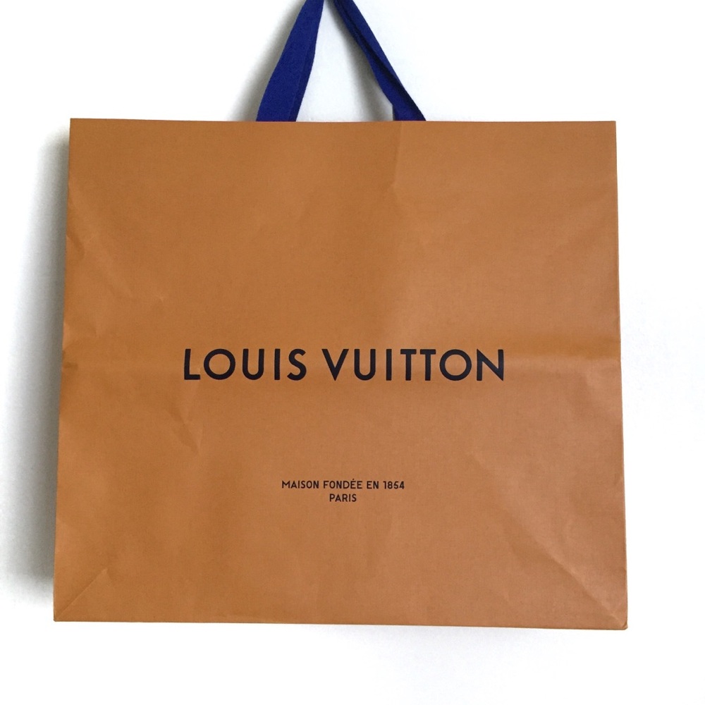 Louis Vuitton Paper Shopping Bag Orange